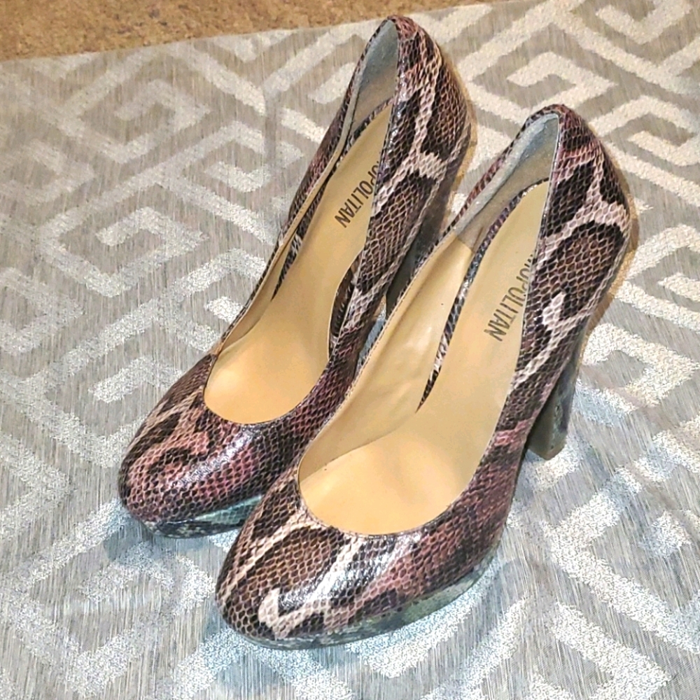 Snakeskin heels